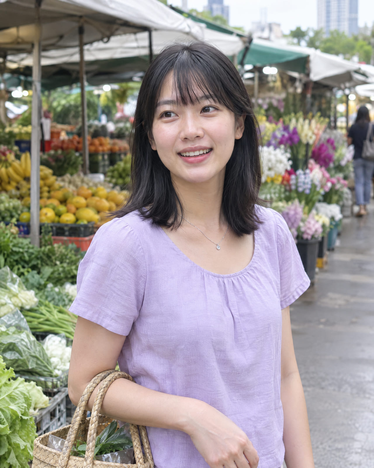 มิว ที่ตลาดนัดแถวพร้อมพงษ์